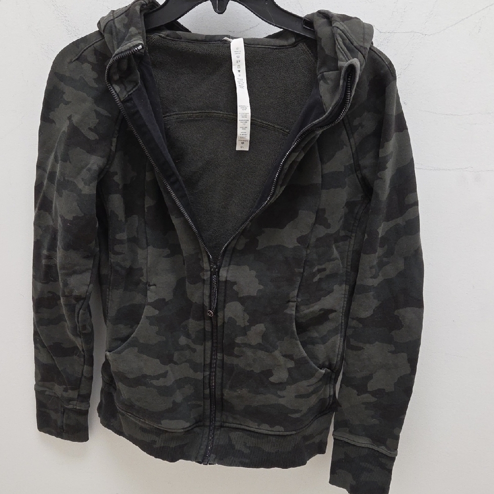 Lululemon Athletica Olive Green Hoodie